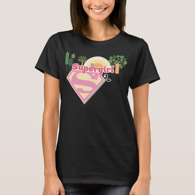 T-shirt Supergirl Nature Logo (Devant)