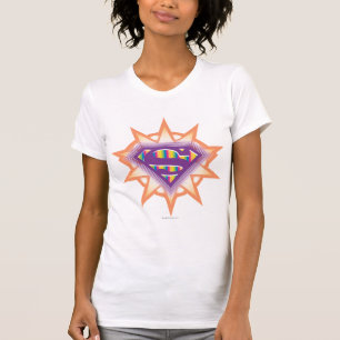 T-shirt Supergirl Orange Starburst