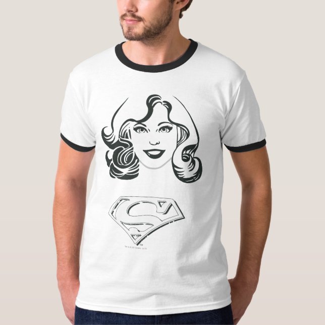T-shirt Supergirl Outline 1 (Devant)