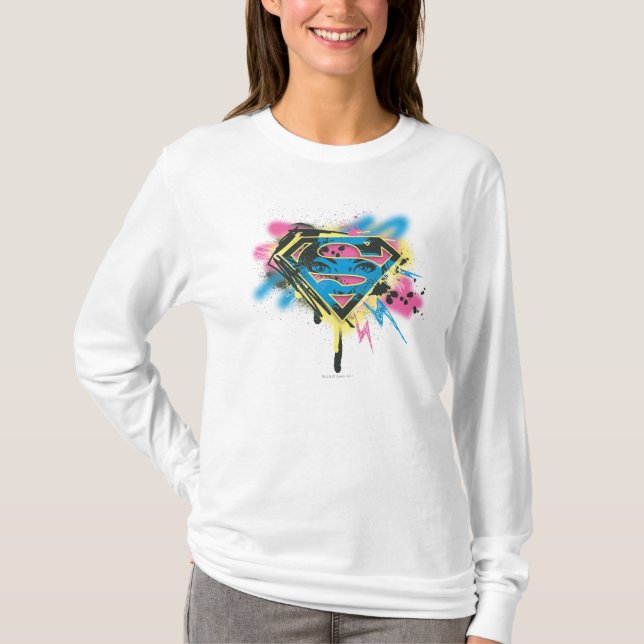 T-shirt Supergirl Paint and Spills (Devant)