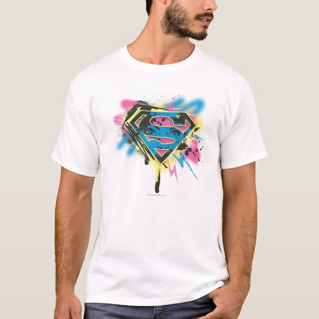 T-shirt Supergirl Paint and Spills (Devant)