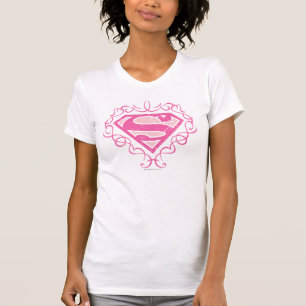 T-shirt Supergirl Pink Stripes