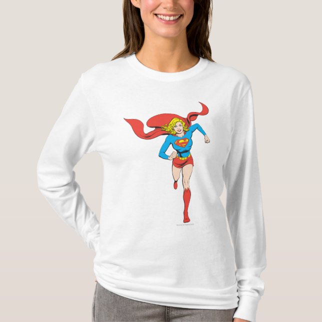 T-shirt Supergirl prête à partir (Devant)