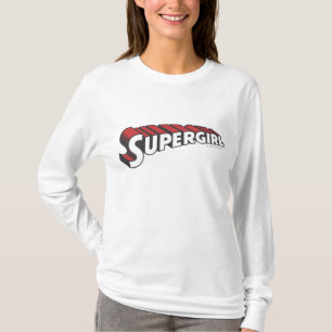 T-shirt Supergirl Red and White Logo