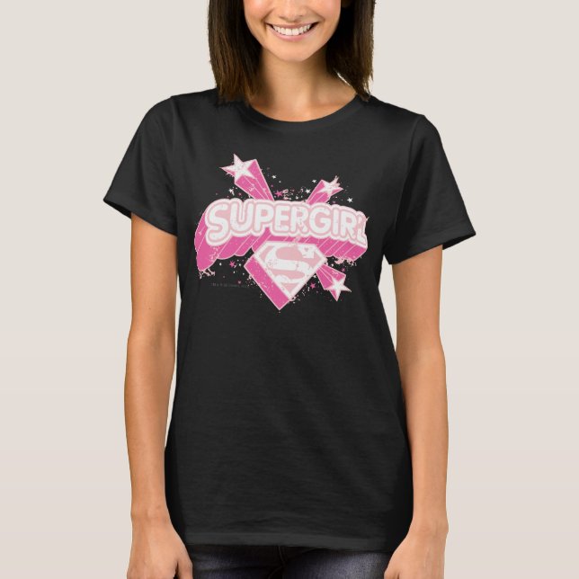 T-shirt Supergirl Stars et Logo (Devant)