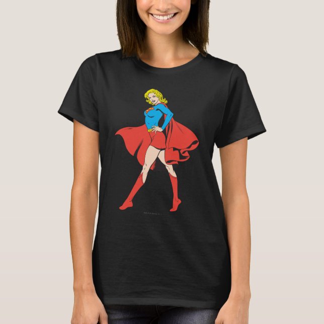 T-shirt Supergirl Strikes a Pose (Devant)