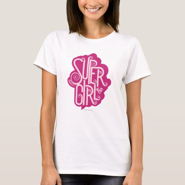 T-shirt Supergirl Swirl 1 (Devant)