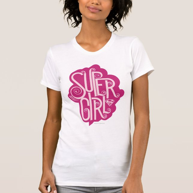 T-shirt Supergirl Swirl 1 (Devant)