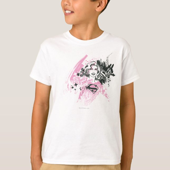 T-shirt Supergirl Totalement Fabuleux (Devant)