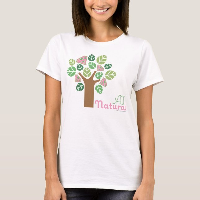 T-shirt Supergirl Tout arbre naturel (Devant)