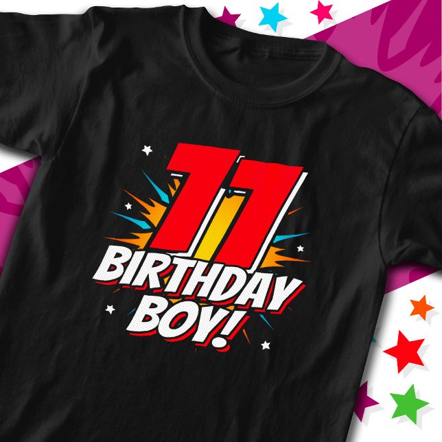 T-shirt Superhero 11 ans Anniversaire Garçon 11e Anniversa (Créateur téléchargé)