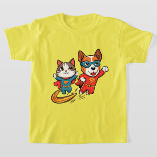 T-shirt Superhero Animaux Enfants