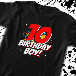 T-shirt Superhero Anniversaire - 10 ans - 10ème Anniversai