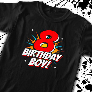 T-shirt Superhero Anniversaire Garçon - 8 ans - 8e anniver