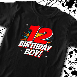 T-shirt Superhero Birthday - 12 ans d'âge - 12 ans d'anniv