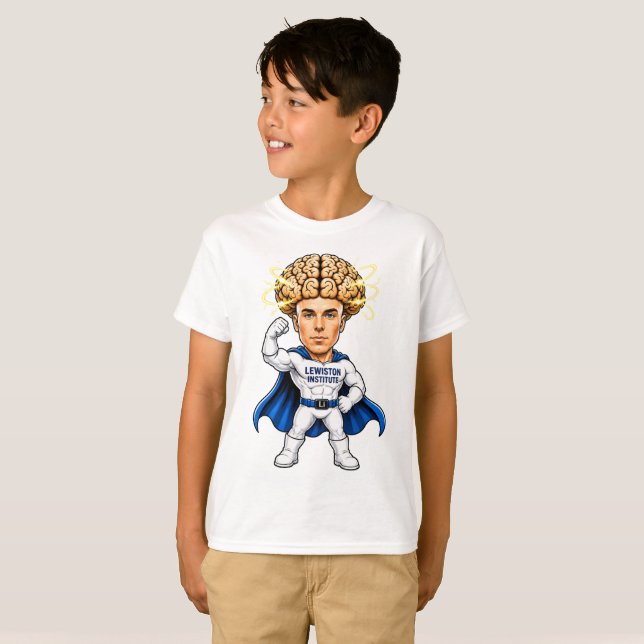 T-shirt Superhero Brain Power (Devant entier)