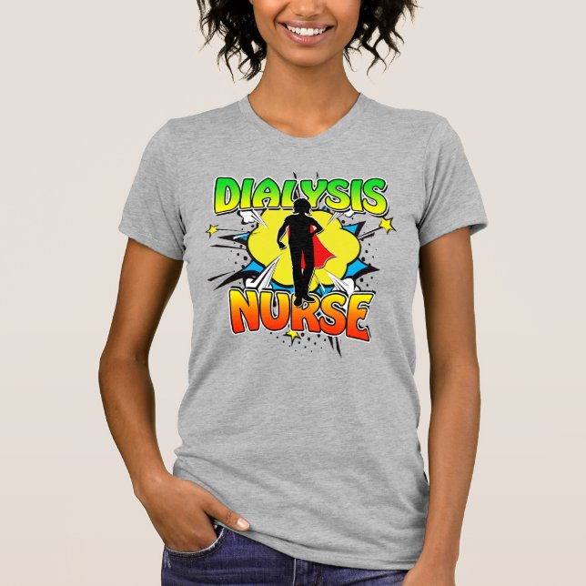 T-shirt Superhero Dialyse Infirmière Les superhéros porten (Devant)