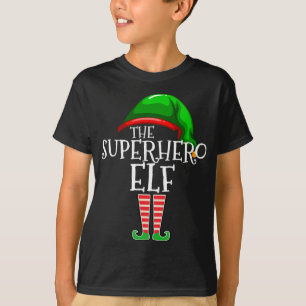 T-shirt Superhero Elf jumeler famille Noël Cadeau Outfi