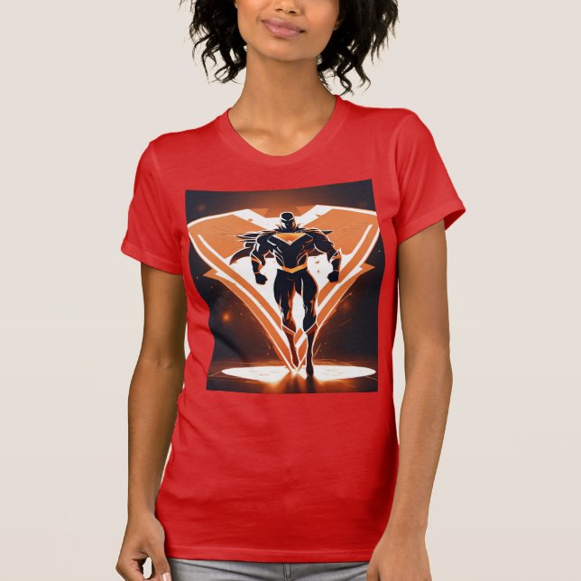 T-shirt Superhero Emblem femme's Slim Fit Tee (Devant)