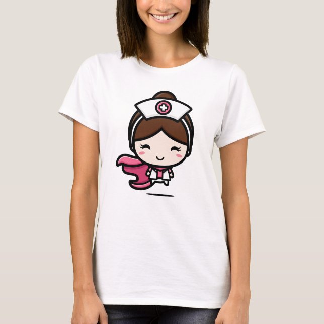 T-shirt Superhero féminine Médicale (Devant)