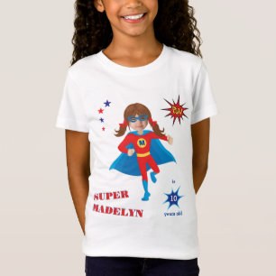 T-Shirt Superhero fille sensationnelle Anniversaire fantas