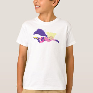 T-shirt Superhero Girl, Héros, Cheveux blonde, Cap violet