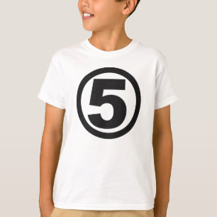 T-shirt SUPERHERO inspiré #5 anniversaire Tee