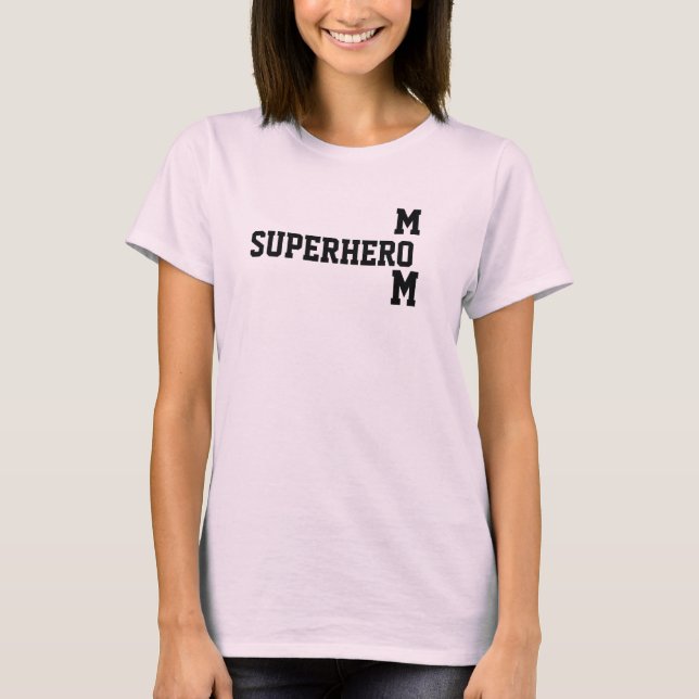 T-shirt SUPERHERO MOM tee (Devant)