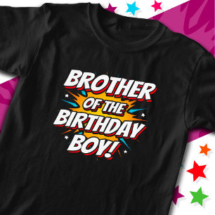 T-shirt Superhero Party Comics Brother of Birthday Boy