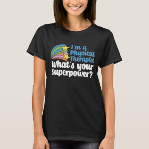 T-shirt Superhero physiothérapeute mignon PT Star