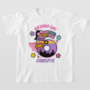 T-shirt Superhero sixième anniversaire fille 6e Super fill