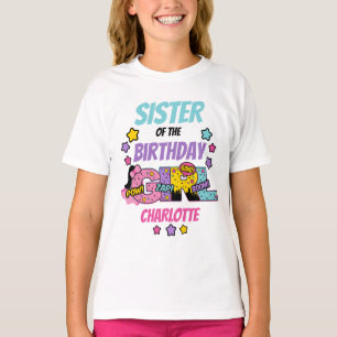 T-shirt Superhero Soeur de la Super fille d'anniversaire