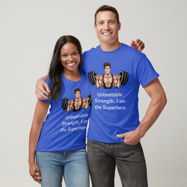 T-shirt Superhero : Une force imbattable (Unisexe)