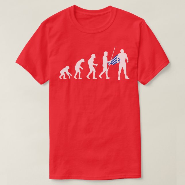 T-shirt Superhéros de l'évolution grecque (Design devant)