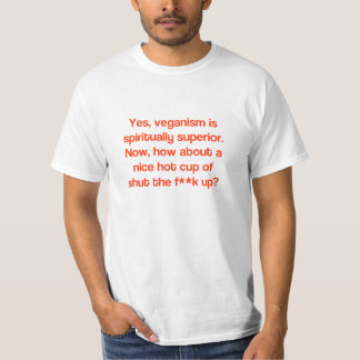 T-shirt supérieur végétalien ?