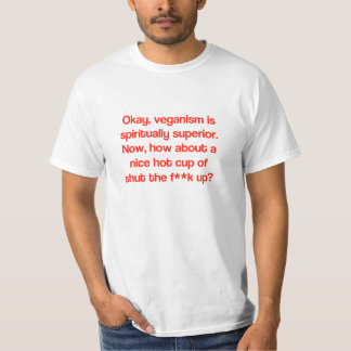 T-shirt supérieur végétalien ?