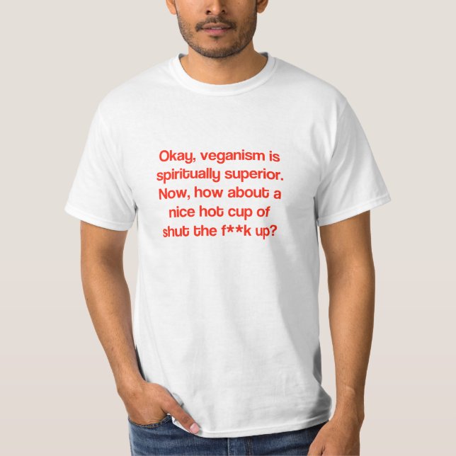 T-shirt supérieur végétalien ? (Devant)
