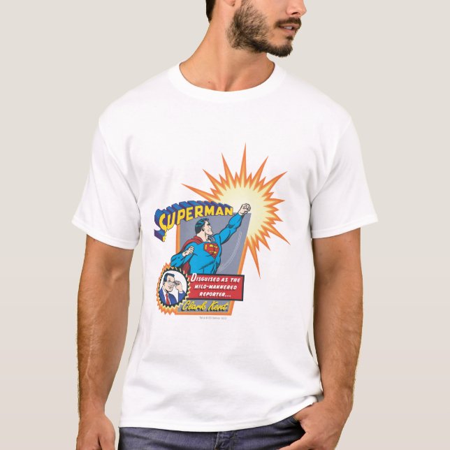 T-shirt Superman and Clark Kent (Devant)