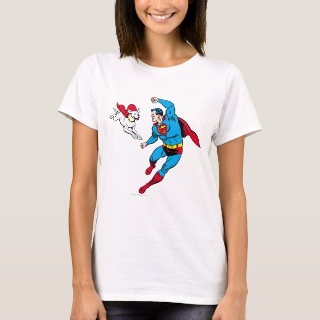 T-shirt Superman and Krypto 2 (Devant)