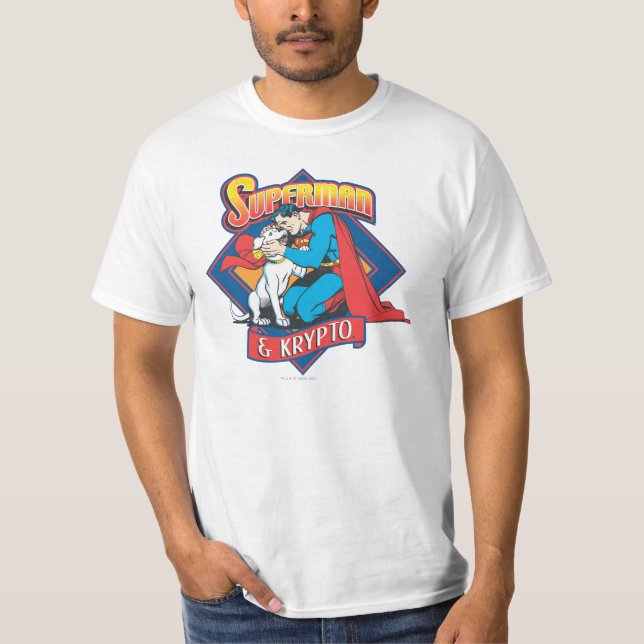T-shirt Superman avec Krypto (Devant)
