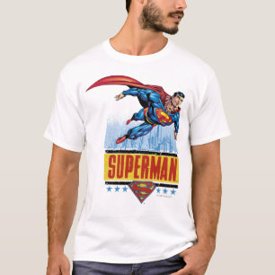 T-shirt Superman avec paysage urbain
