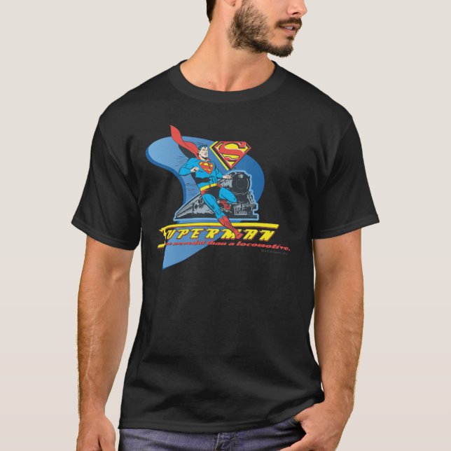 T-shirt Superman avec train - Couleur (Devant)