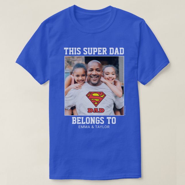 T-shirt Superman | Ce Super Papa Appartient À (Design devant)