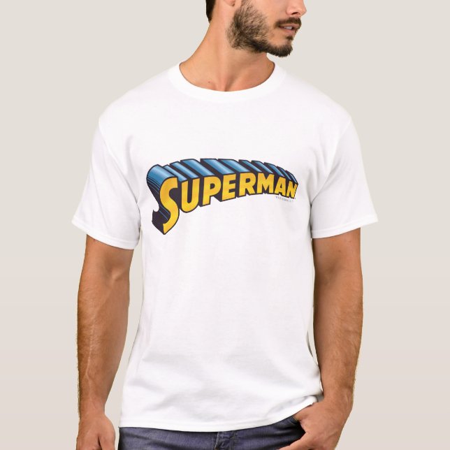 T-shirt Superman | Classic Name Logo (Devant)