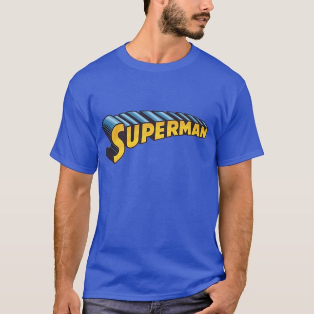 T-shirt Superman | Classic Name Logo (Devant)