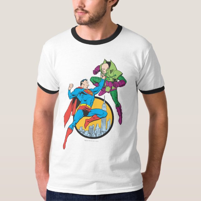 T-shirt Superman combat Lex Luthor (Devant)