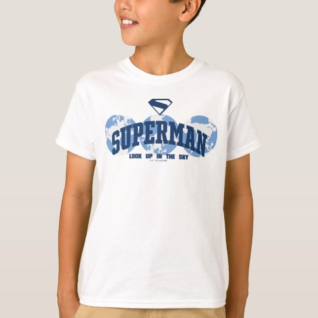 T-shirt Superman dans le monde (Devant)