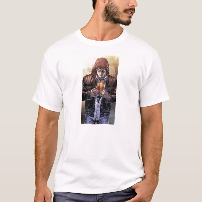 T-shirt Superman Earth Cover - Couleur (Devant)