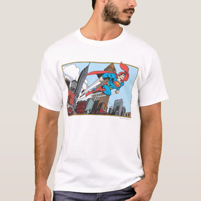 T-shirt Superman et gratte-ciels (Devant)