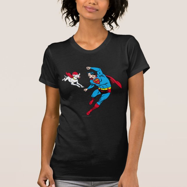 T-shirt Superman et Krypto 2 (Devant)